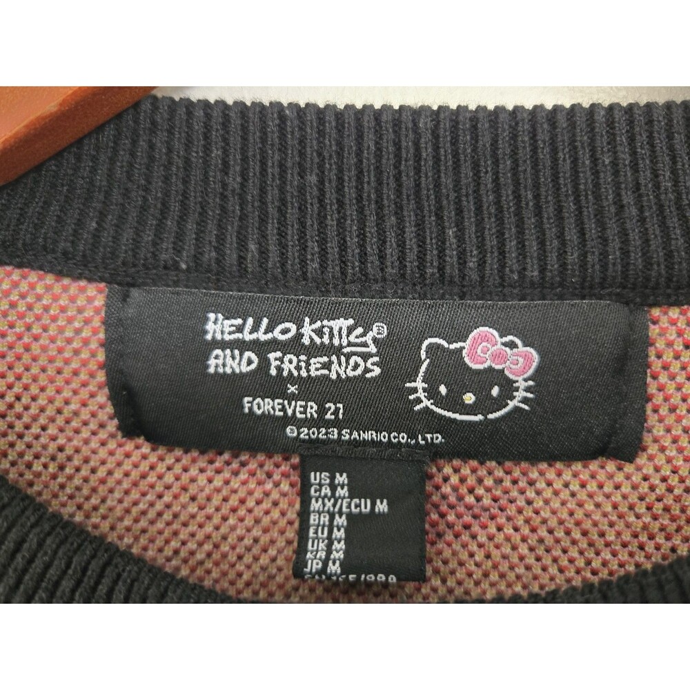 Hello Kitty and Friends x Forever 21 Sweater Womens M Keroppi Crewneck Frog - Picture 4 of 7